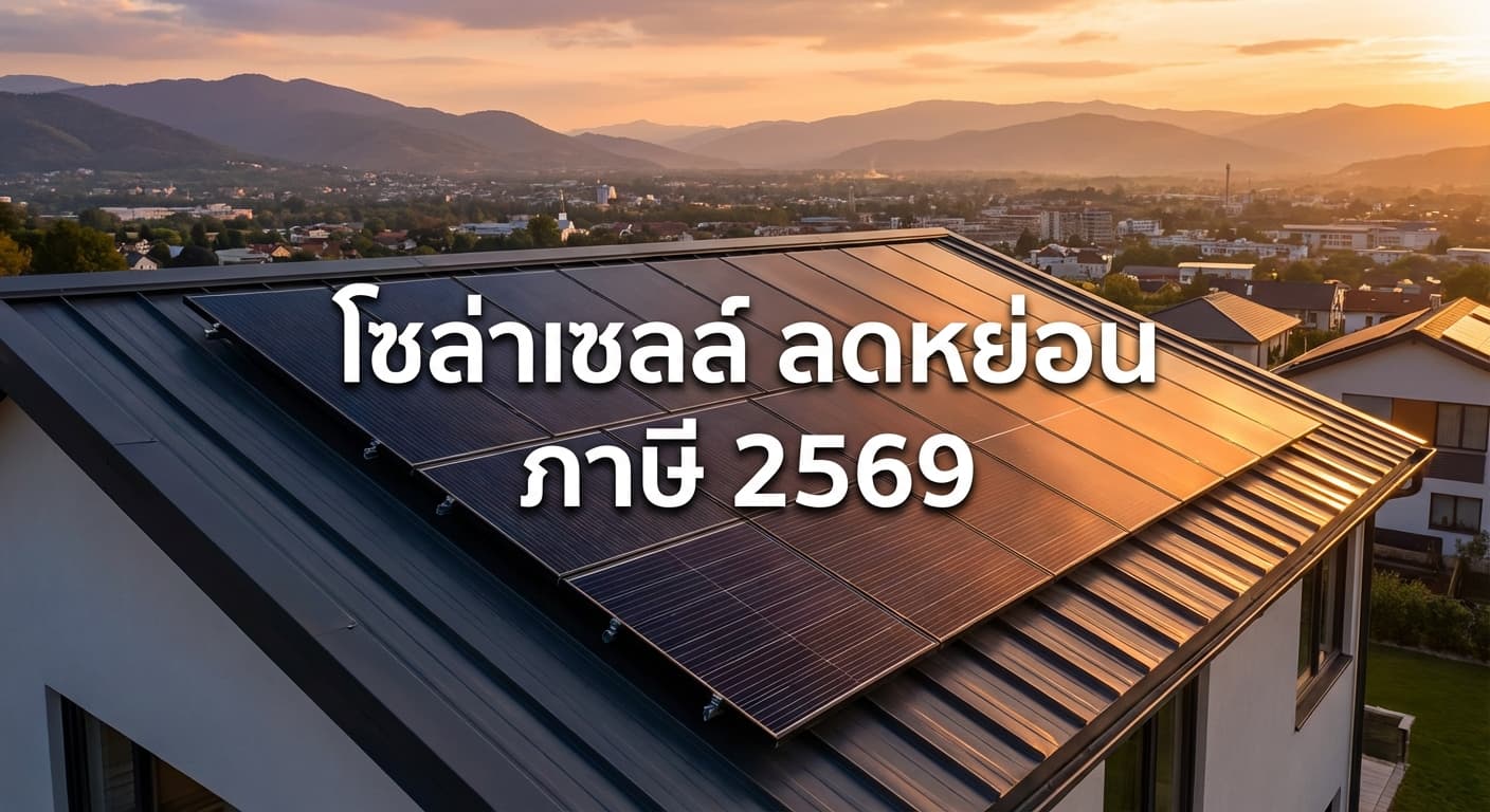โซล่าเซลล์ ลดหย่อน ภาษี 2569 ติดตั้งโซล่าเซลล์ตาก กับ เอนีเทค คุ้มค่า ประหยัดไฟ และลดภาษีได้จริง