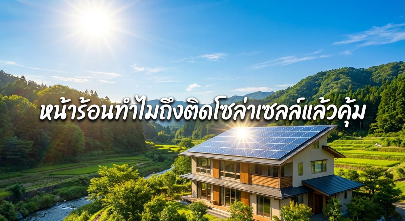 หน้าร้อนนี้ทำไมถึงควรติดโซล่าเซลล์? เคล็ดลับลดค่าไฟพุ่งกระฉูดในจังหวัดตากกับ เอนีเทค