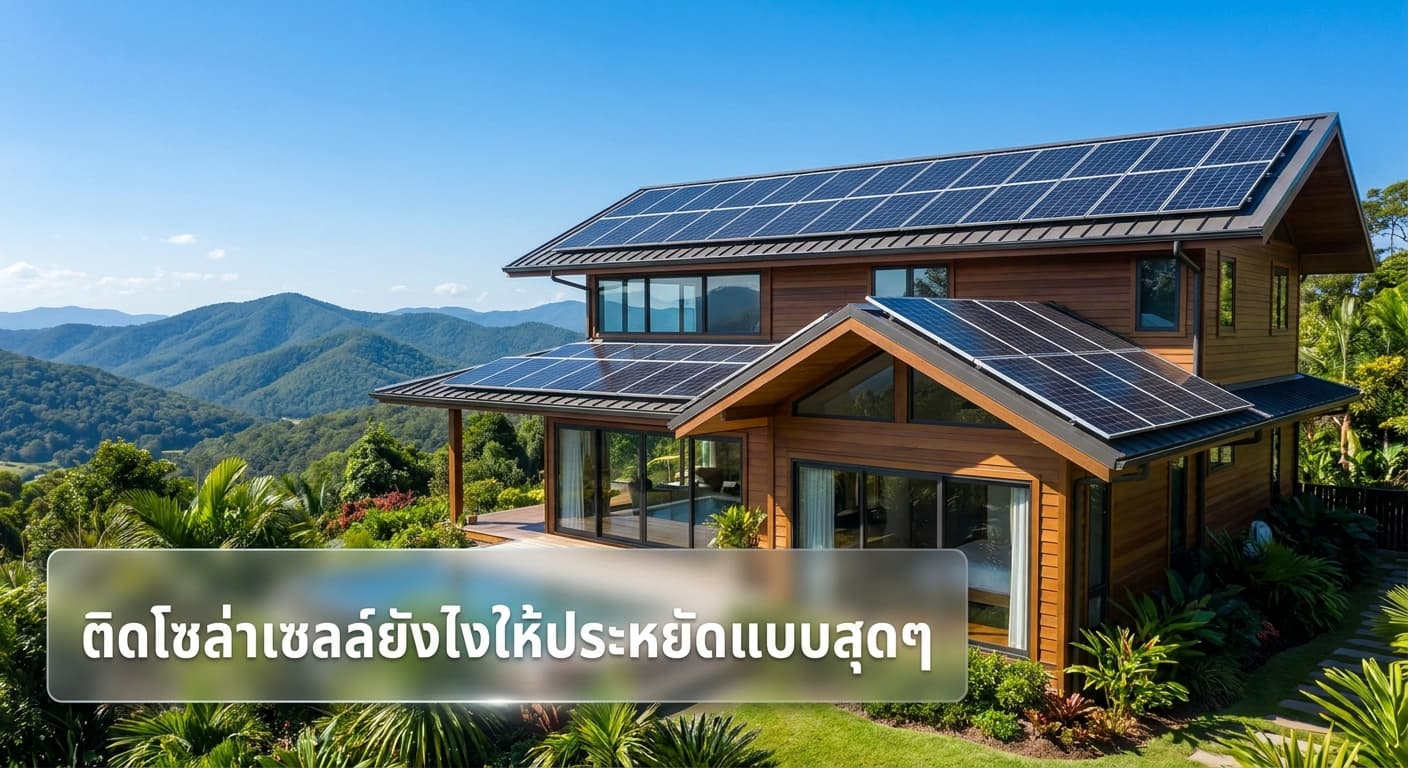 ติดโซล่าเซลล์ยังไงให้ประหยัดแบบสุดๆ เคล็ดลับลดค่าไฟหลักหมื่นสำหรับชาวตาก โดย เอนีเทค